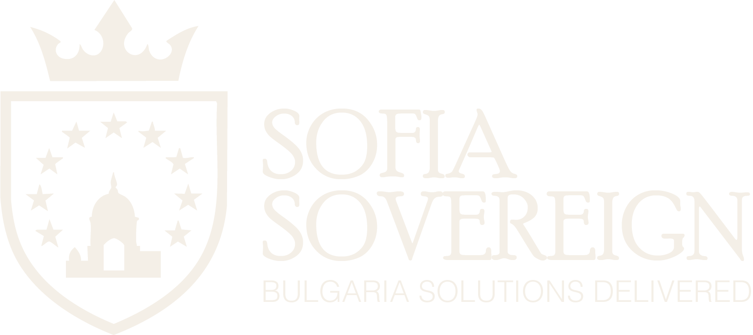 Sofia Sovereign colored logo with monogram and tagline